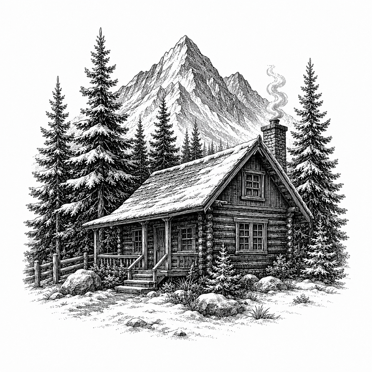 Winter Cabin